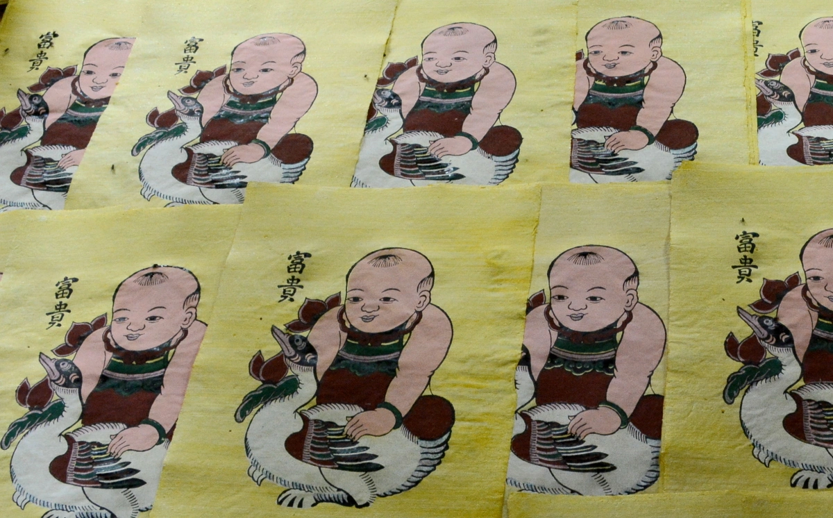 Tết cổ truyền trong tranh dân gian Đông Hồ