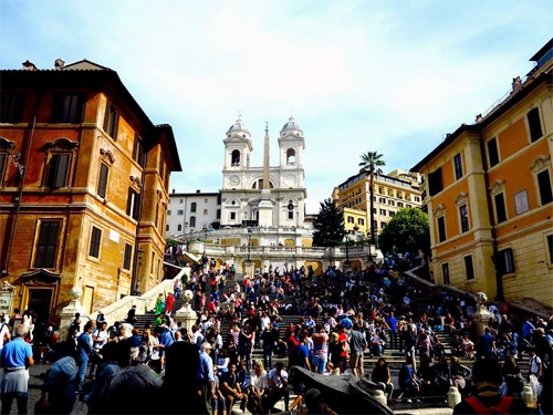 Khu Bậc thang Tây Ban Nha ở Rome. Ảnh: Trương Anh Ngọc.
