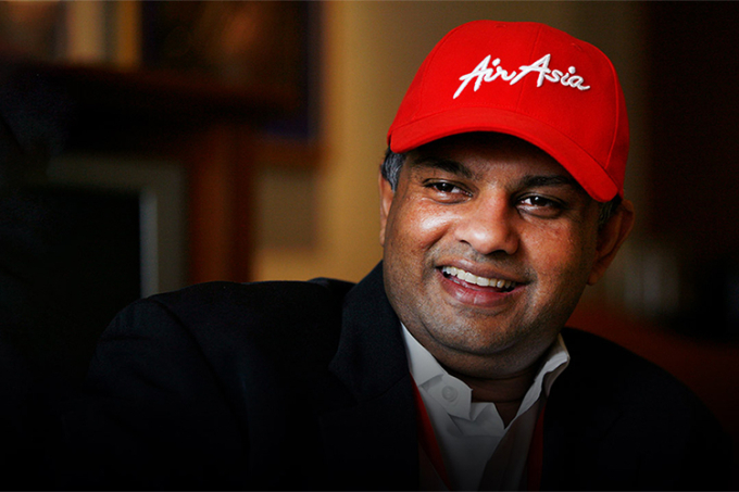 Doanh nhân Malaysia Tony Fernades, ông chủ AirAsia - hãng hàng không giá rẻ tốt nhất thế giới 11 năm liên tiếp tính đến 2019. Ảnh: AstroAwani.