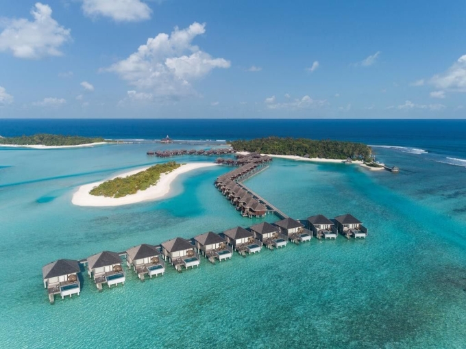 Maldives được mệnh danh là thiên đường nơi hạ giới. Trên ảnh là khu nghỉ dưỡng Anantara Veli