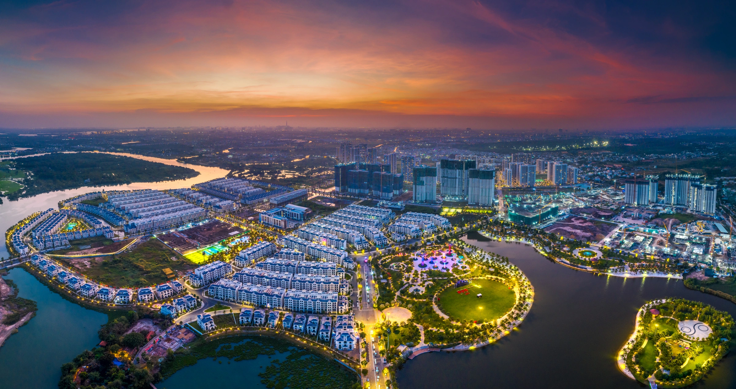 Toàn cảnh khu công viên Vinhomes Grand Park