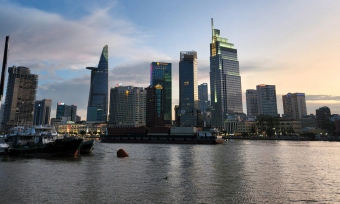 Sông Sài Gòn lúc xế chiều. Ảnh: Bích Phương