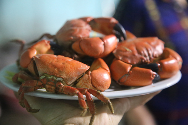 Cua đá đã hấp. Ảnh: Thiên Lương cuadahap-2457-1717305892.jpg