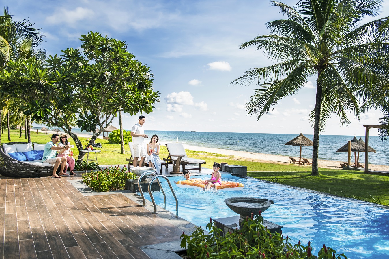 Khu nghỉ dưỡng cho gia đình tại Vinpearl. Ảnh: Vinpearl