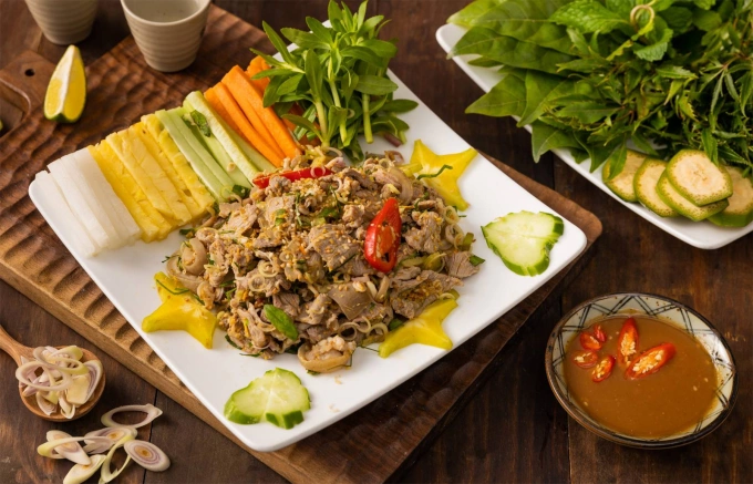 Dê tái chanh. Ảnh: Vũ Bảo