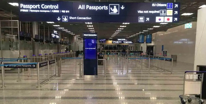 Khu vực xuất nhập cảnh tại sân bay quốc tế Helsinki, Phần Lan. Ảnh: Wiki