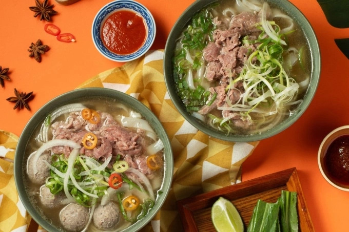 Món phở bò kiểu Nam tại nhà hàng Bep Vietnamese Kitchen. Ảnh: Bep Vietnamese Kitchen