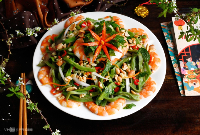 Gỏi (nộm) rau tiến vua. Ảnh: Bùi Thủy