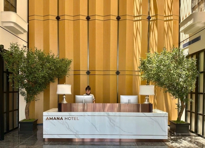Sảnh khách sạn Amana. Ảnh: Amana Hotel