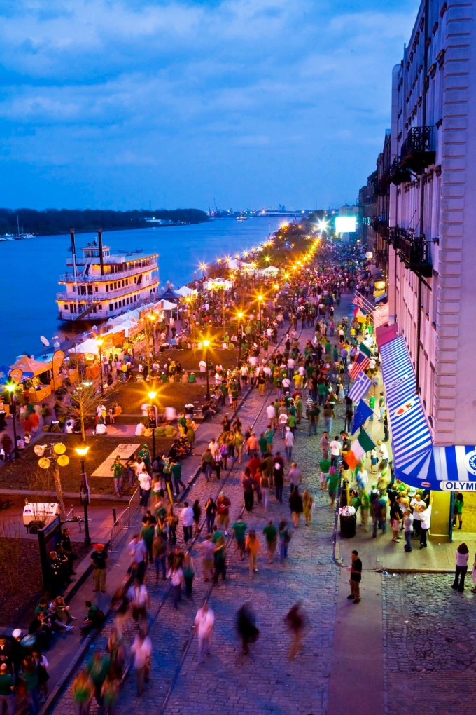 Thành phố Savannah về đêm. Ảnh: Explore georgia
