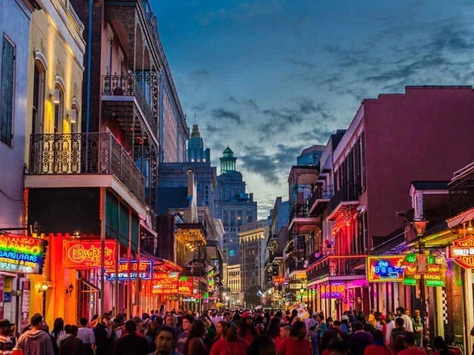 New Orleans về đêm. Ảnh: Carolin wsula