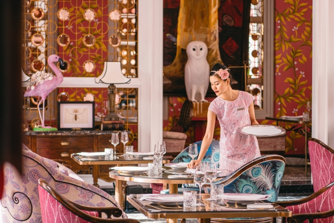 JW Marriott Phu Quoc vào top 5 resort hàng đầu châu Á Pink Pearl by Olivier E. là biệt thự màu hồng chuyên phục vụ ẩm thực Pháp thượng hạng, do bếp trưởng Olivier Elzer điều hành. Ảnh: JW Marriott Phu Quoc Emerald Bay Resort & Spa