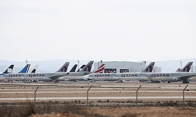 'Khu nghỉ dưỡng' cho máy bay lánh nạn chiến sự Trung Đông