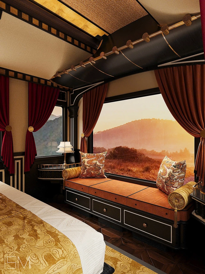 Thiết kế phòng ngủ của hạng phòng Imperial Suite. Ảnh: SJourney