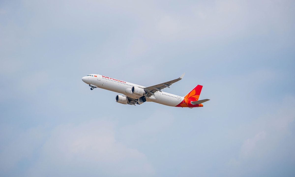 Sun PhuQuoc Airways đạt tỷ lệ bay đúng giờ cao hơn trung bình ngành