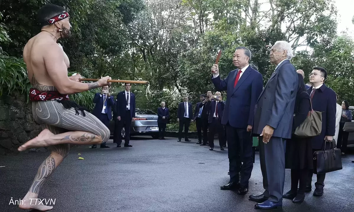 Hongi - nghi thức chào đặc biệt của người Maori đón Tổng Bí thư, Chủ tịch nước Tô Lâm