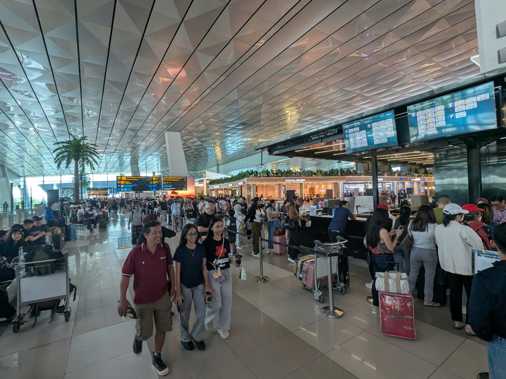 Sân bay Soekarno-Hatta sáng 8/9. Ảnh: Thu Trang