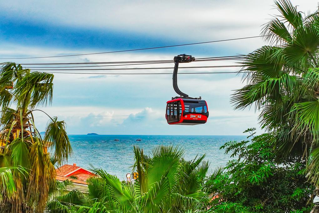 Cáp treo Hòn Thơm ở Phú Quốc. Ảnh: